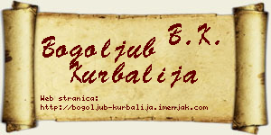 Bogoljub Kurbalija vizit kartica